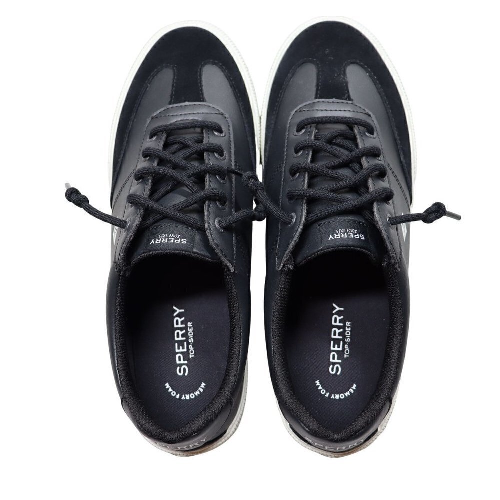 Sperry Sneakers Size 11 Black‎ Pier Wave Refresh Memory Foam Lace-Up STS87263 - Picture 5 of 10